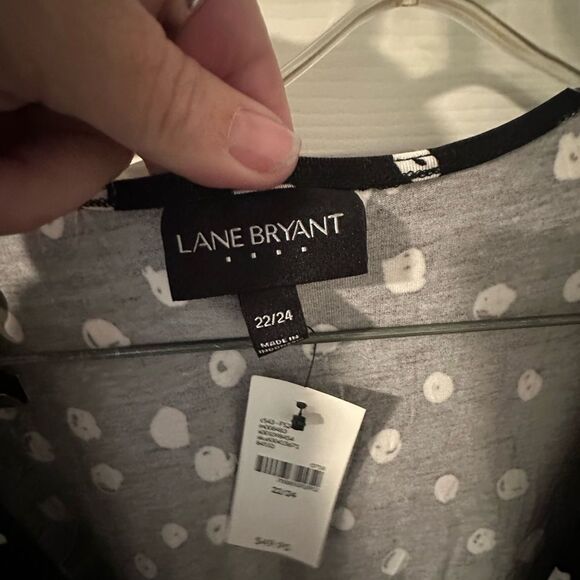 NWT Lane Bryant Black and White Pattern Dress - Size 22/24 - Picture 4 of 8